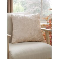 The Very Collection Pumpkin Embossed Fleece Cushion - Natural | Very (UK)