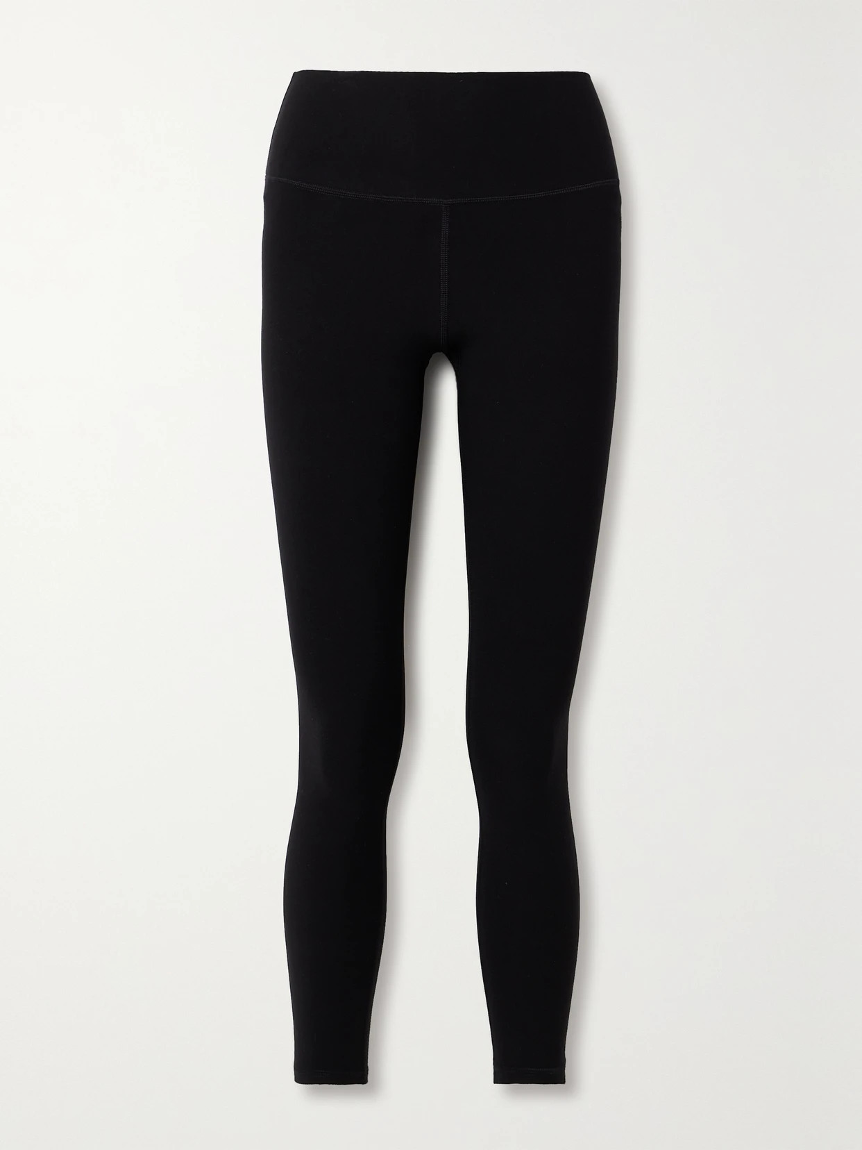 Alo Yoga - Alosoft Stretch-knit 7/8 Leggings - Black | NET-A-PORTER (US)