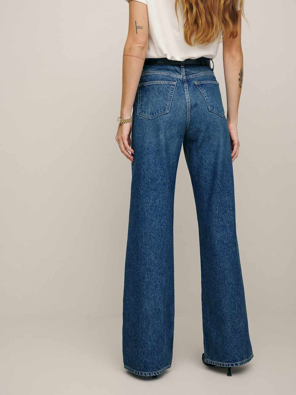 Cary High Rise Slouchy Wide Leg Jeans | Reformation (Global)