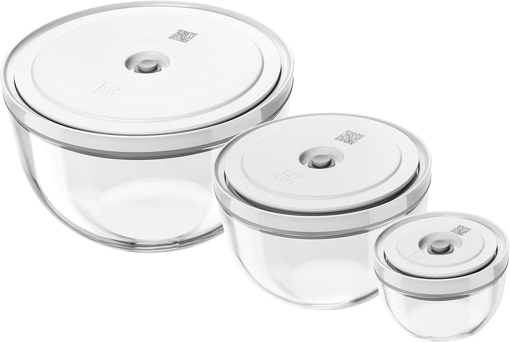 ZWILLING Fresh & Save BOWLS 3-pc Glass Vacuum Bowl Set | Amazon (US)