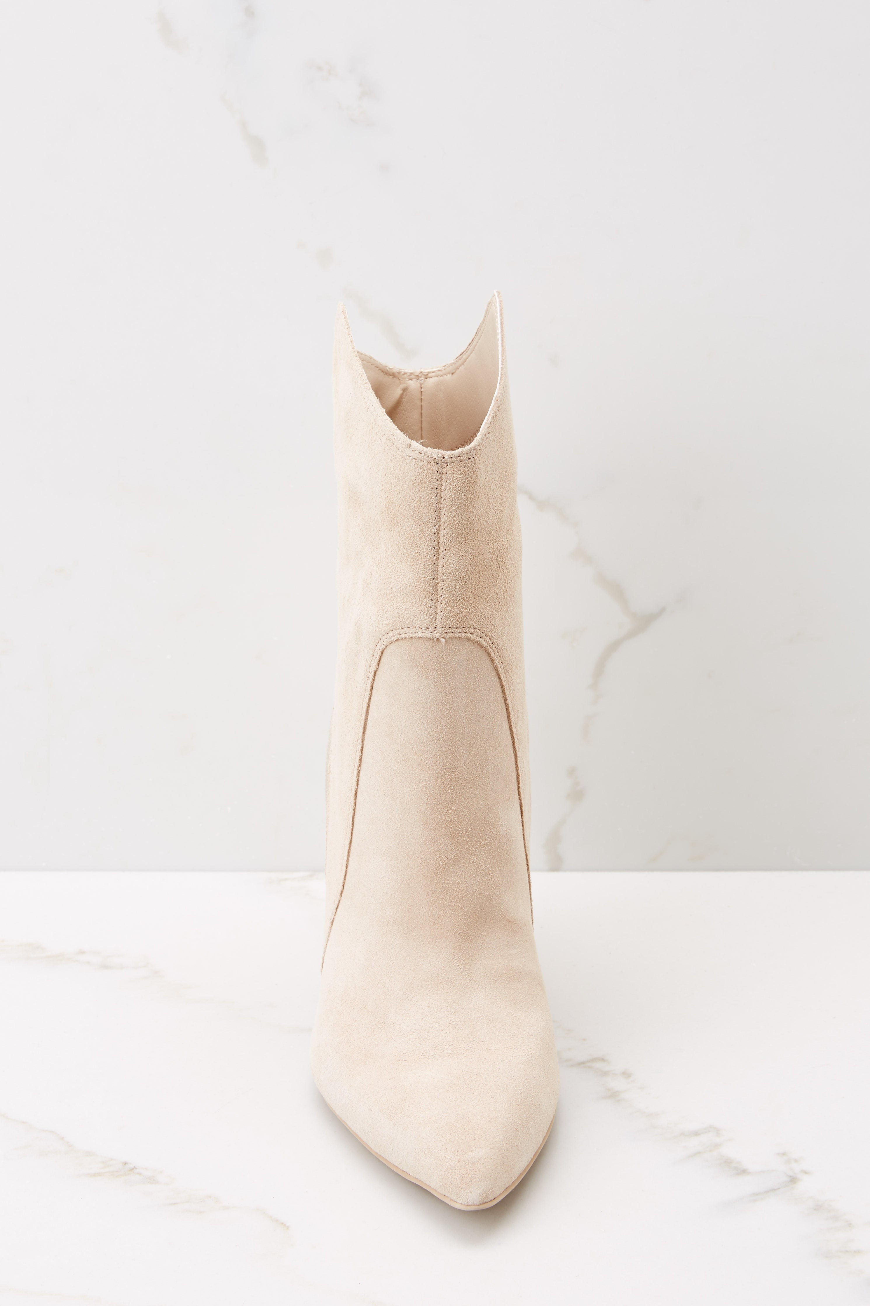 Nestly Dune Multi Suede Booties | Red Dress 