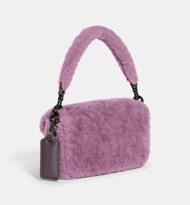 Coach Pillow Tabby 18 Shearling and Leather Bag | Coggles (Global)