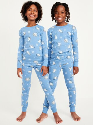Gender-Neutral Graphic Snug-Fit Pajama Set for Kids | Old Navy (US)