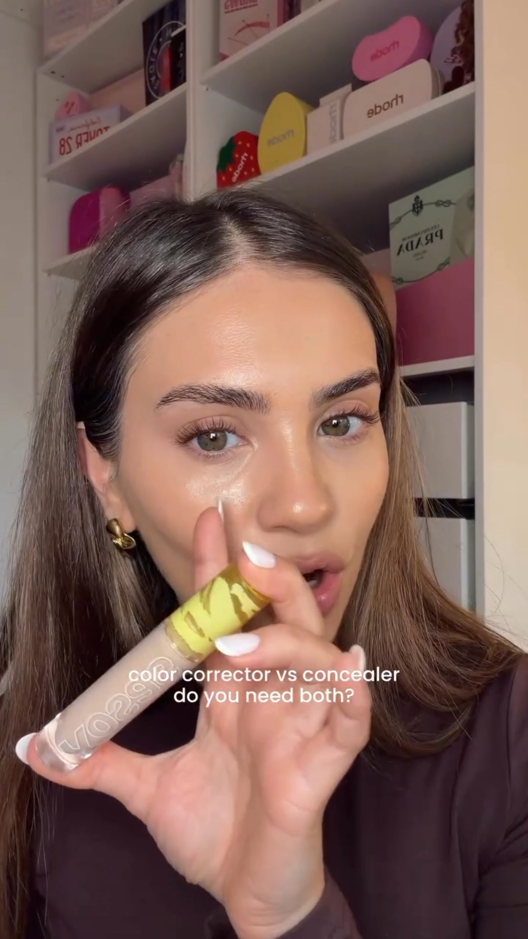 my dark circles 🤝 color corrector 😌 simply explaining the basic color theory concepts that explain why color correcting works wonders for discoloration or darker pigmentation under your eyes. Not everyone needs it. It’s a step I can’t skip. 

Using @kosas revealer in shade illusion + concealer 3.2O 

#concealerhack #makeuptutorial #howtodomakeup #darkcircles #colorcorrector