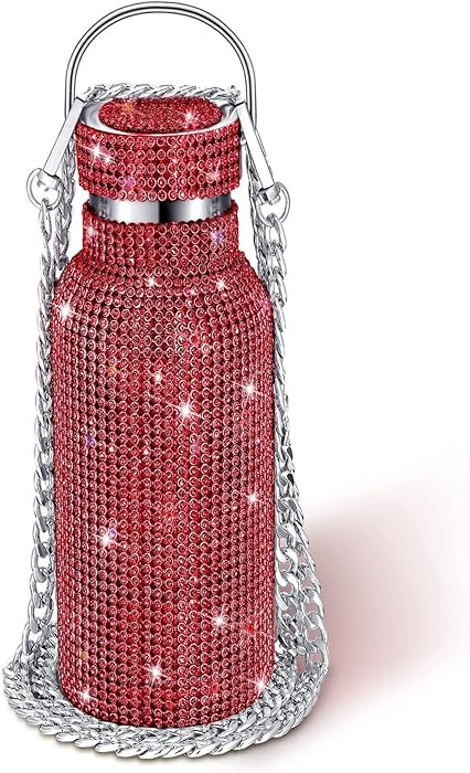 Geiserailie Diamond Water Bottle Bling Rhinestone Stainless Steel Thermal Bottle Refillable Insul... | Amazon (US)