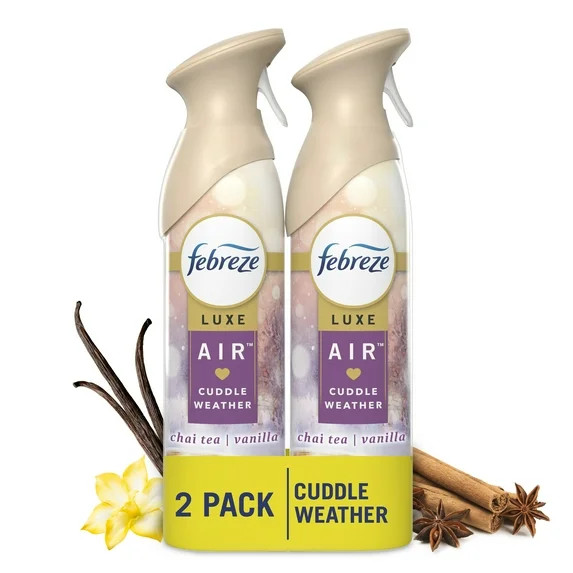 Febreze Air Freshener Spray, Odor-Fighting Room Spray, Cuddle Weather Scent, 8.8oz, 2 Count | Walmart (US)