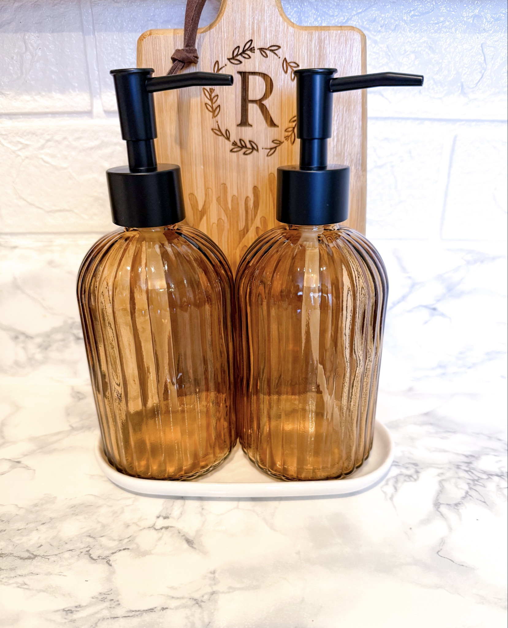 Great find from Amazon. Brown Glass Soap Dispenser Set with Black Pump, 2 count on sale bow for $12. Love the modern look. I use them for dish soap and hand soap. 





13.5oz Refillable Liquid Hand Dispenser, Vertical Stripe Lotion Dish Soap Dispenser for Modern Home Decor, Bathroom, Kitchen Countertop,

#LTKHome #LTKSaleAlert #LTKSeasonal