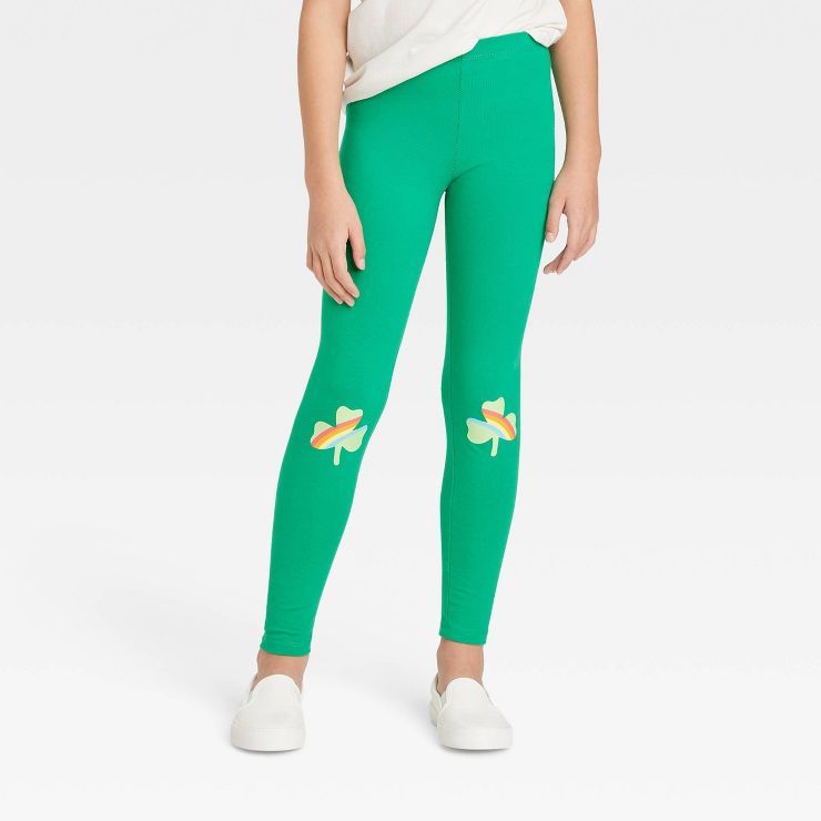 Girls' St. Patrick's Day Leggings - Cat & Jack™ Green | Target