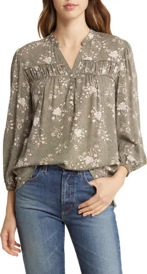 Gathered Yoke Popover Top | Nordstrom