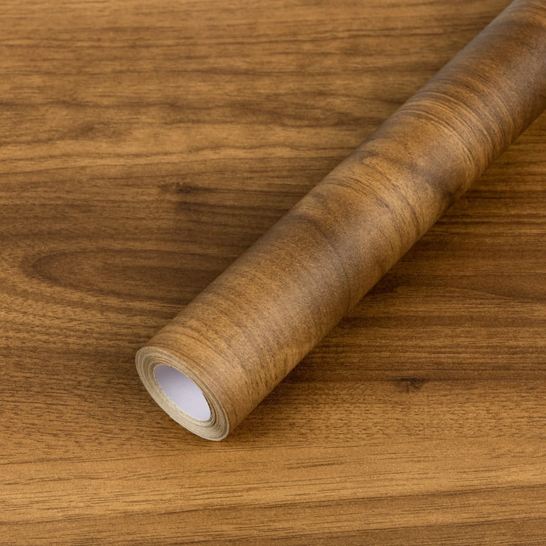 Abyssaly Wood Peel and Stick Wallpaper 15.7 "x 118.1" Brown Self-Adhesive Removable Contact Paper... | Walmart (US)