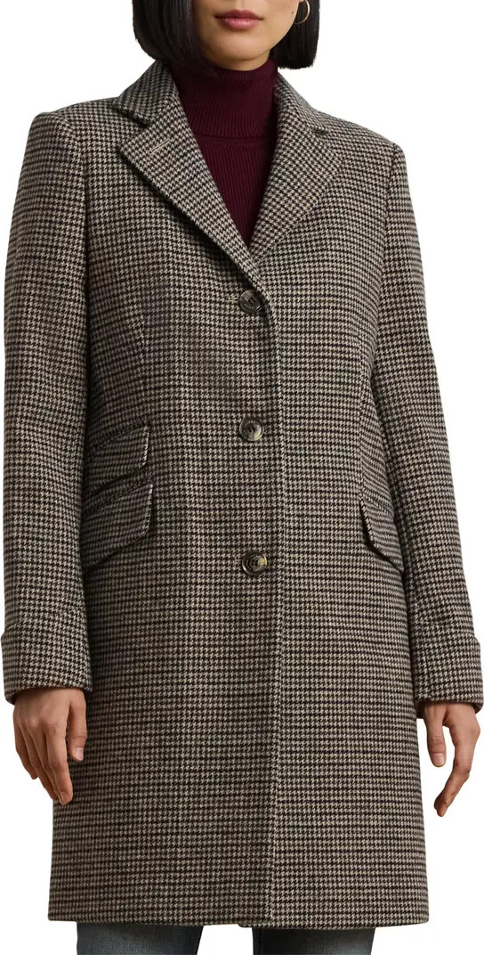 Lauren Ralph Lauren Wool Blend Reefer Coat | Nordstrom | Nordstrom
