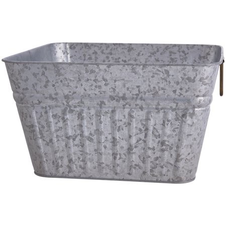 Better Homes & Gardens Galvanized Steel Square Tub | Walmart (US)