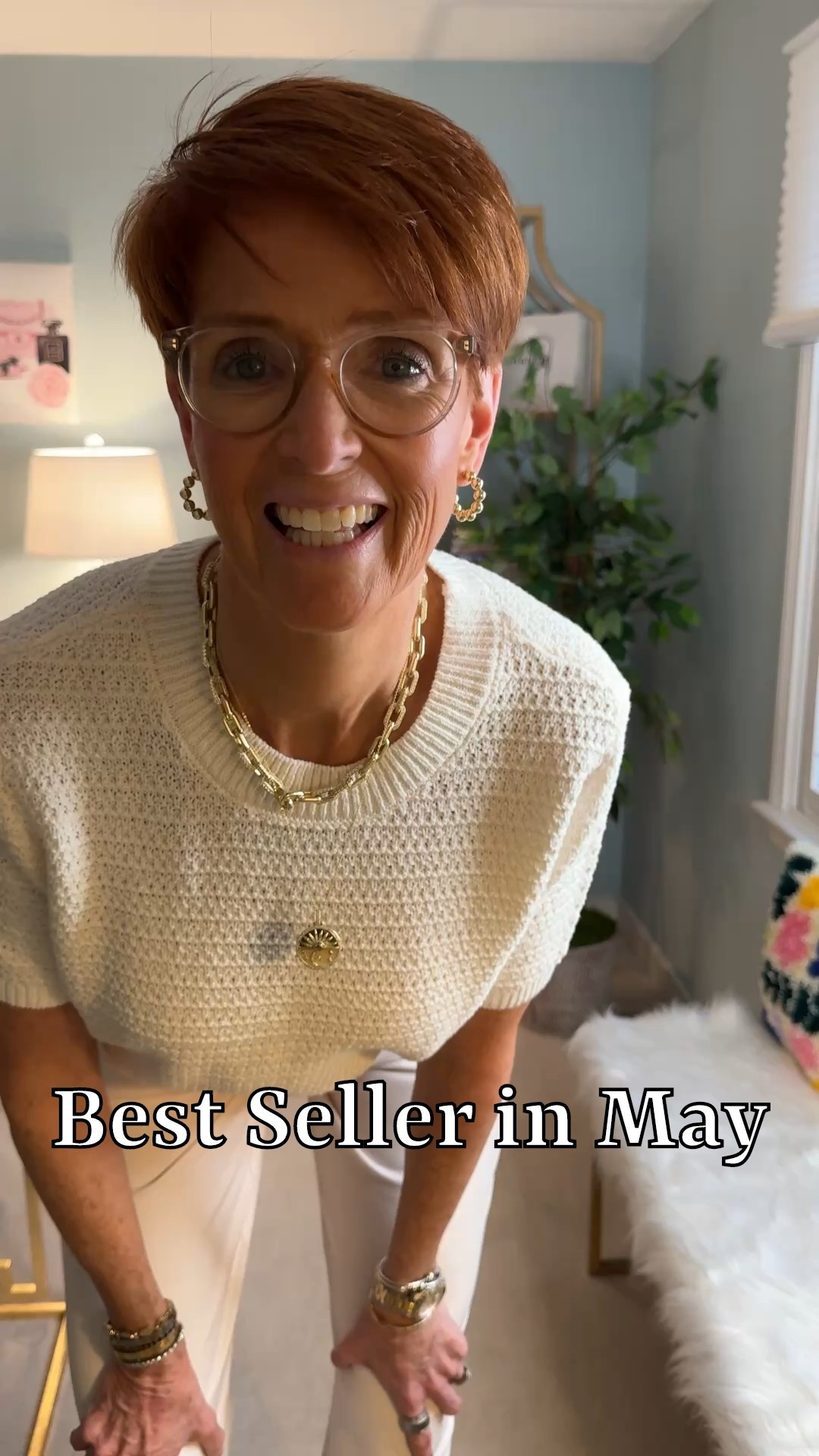 Best Seller in May from Loft! 

Sizing for this video : 
Loft cream short sleeve sweater size medium 
Loft cream pants size 8 

Loft finds, loft pants, monochromatic ootd, Summer sweater, neutral ootd, neutral summer finds, 

Hi friend! 👋 Thanks for your support! I’m so glad you’re here!
If you're tall, over 40, or just tired of fashion that doesn’t fit your life, you’re in the right place. I share
classic, elevated outfit formulas that actually work on tall women (I’m 6’1” for reference!) and help you feel
confident getting dressed again.
I am your resource for timeless, elevated fashion for women over 40 (and tall women)
Age: 55
Height: 6’1”
Tops: S/M
Bottoms: 8/10
Dresses: 8/M
Over 50 fashion, tall fashion, workwear, everyday outfits, timeless outfits, Classic Outfits