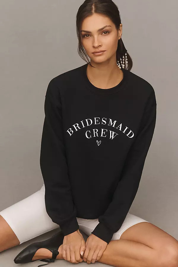 Bridesmaid Crew-Neck Sweatshirt | Anthropologie (US)