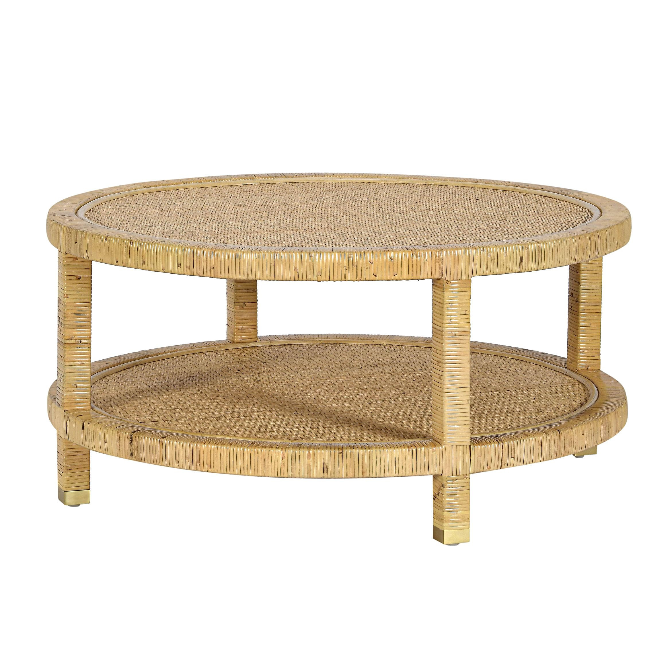 Tov Furniture Amara Natural Rattan Coffee Table | Amazon (US)
