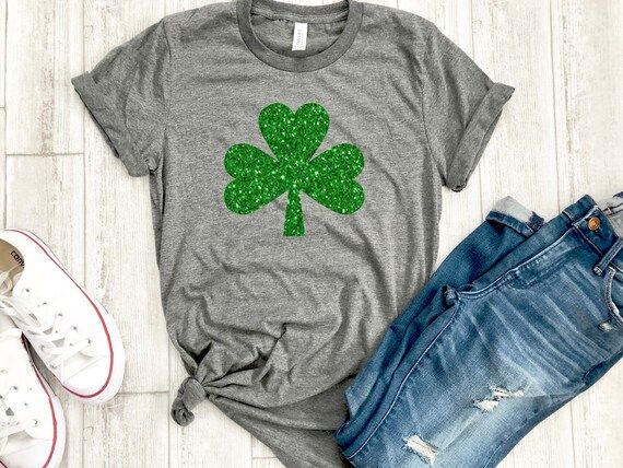 Womens irish shirt - glitter shamrock tee - irish af tee - St. Patricks day shirt - womens st. pa... | Etsy (US)