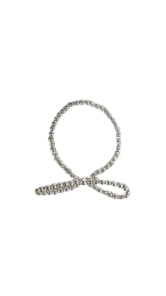 The Clara Bow- Silver | Cocos Beads and Co