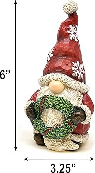 Gift Boutique Christmas Santa Gnomes Table Topper Decor Set of 2 Holiday Characters Figurines San... | Amazon (US)