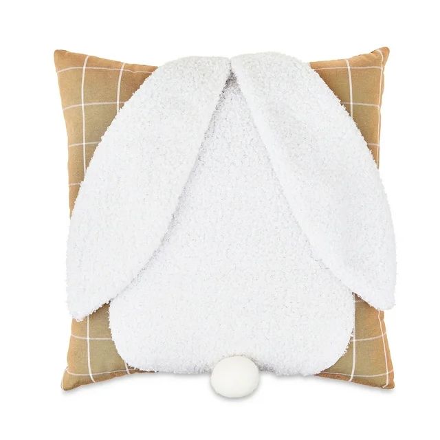 Easter Sherpa Bunny Pillow, 14 in x 14 in, by Way To Celebrate | Walmart (US)