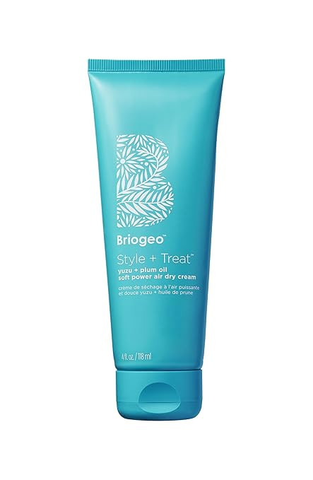 Briogeo Style + Treat Yuzu + Plum Oil Soft Power Air Dry Cream, Dries Soft, Enhance Natural Hair,... | Amazon (US)