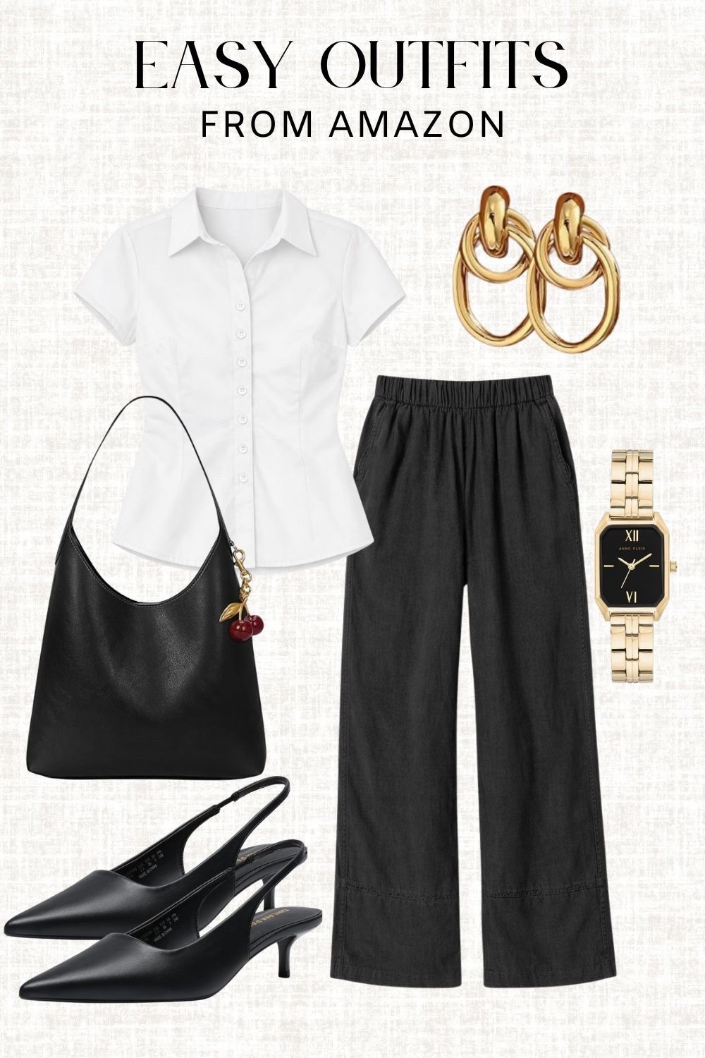 effortless black & white 🖤

amazon outfit, wide leg pants, white blouse, work outfit, everyday chic, neutral style

#LTKootd #LTKMidsize #LTKWorkwear