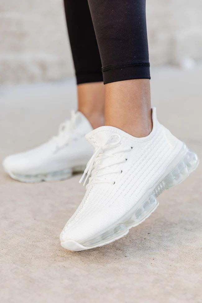 Maxi White Air Sole Sneakers | Pink Lily