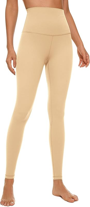 CRZ YOGA Super High Waisted Butterluxe Workout Leggings 25''/28'' -Over Belly Buttery Soft Full L... | Amazon (US)