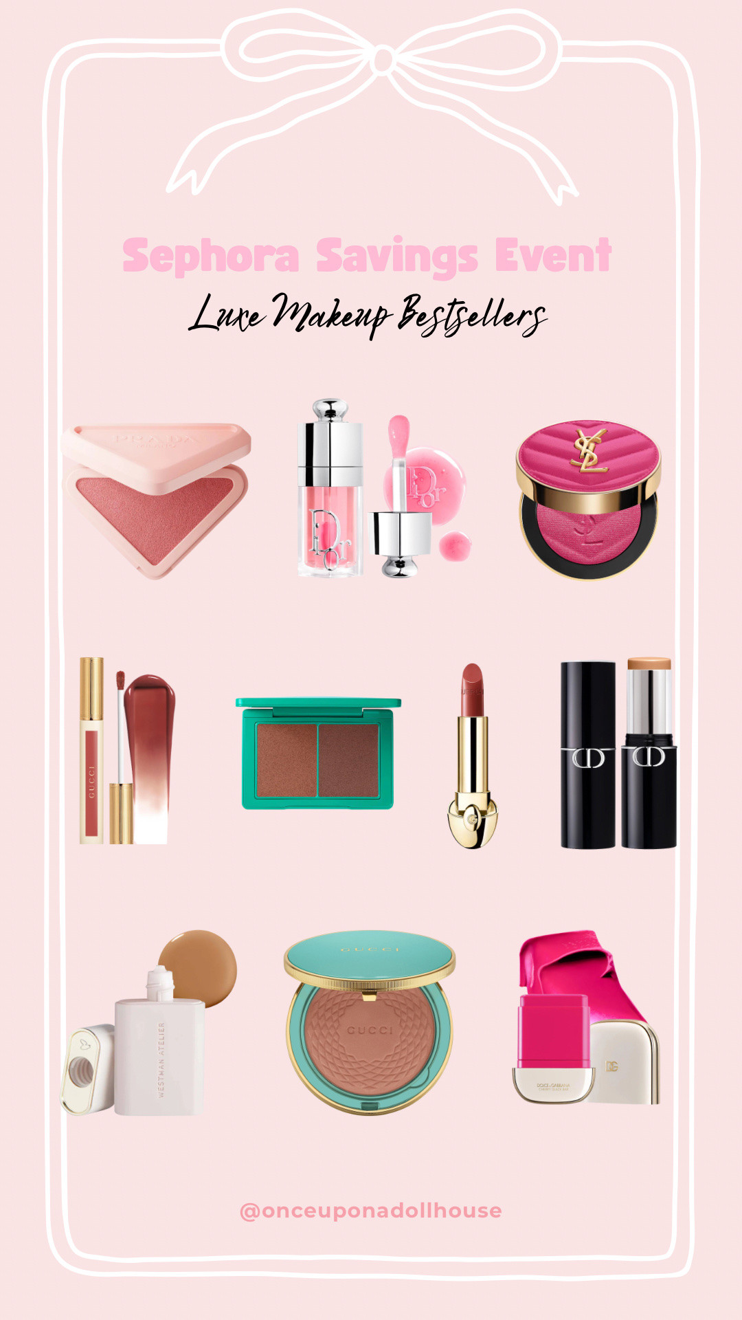 Sephora Savings Event! Luxe Makeup Bestsellers on sale. Use code SPRINGSALE 

Foundation, eyeshadow palette, blush, conceale, bronzer, lip stick, lip glow oil

#LTKSaleAlert #LTKBeauty #LTKSeasonal