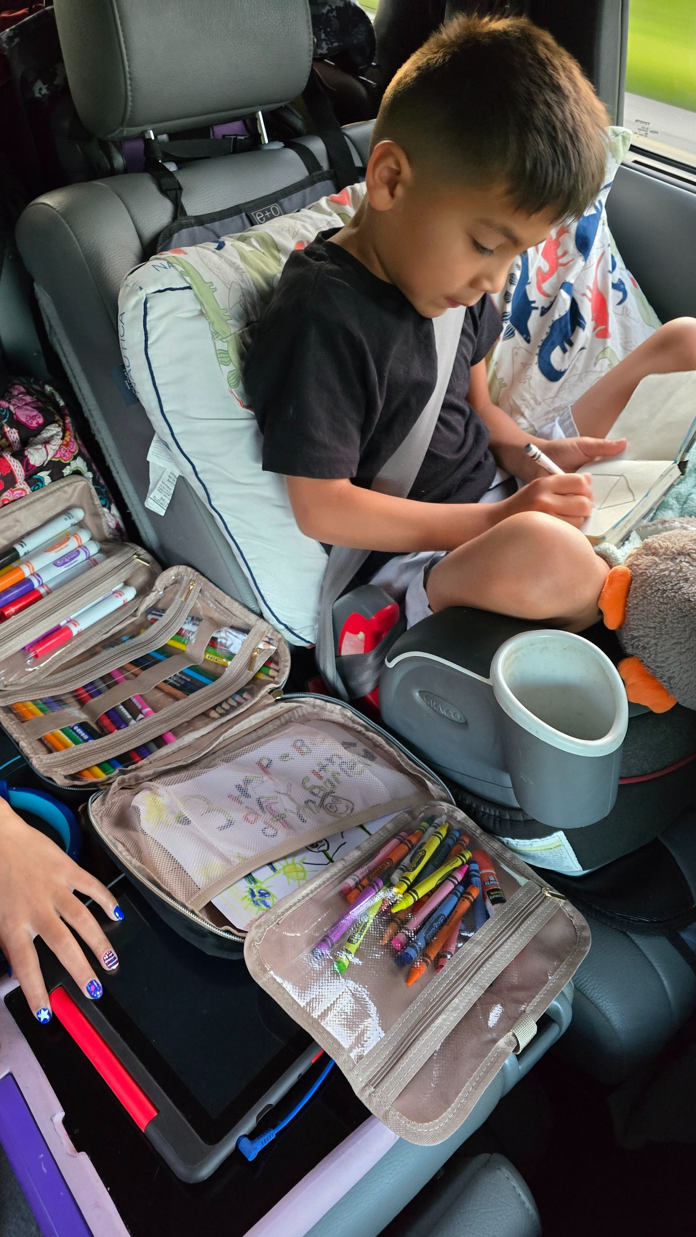 Use this cosmetic case to hold art supplies for the kids in the car.  They have everything in one place.  

#LTKTravel #LTKItBag #LTKKids