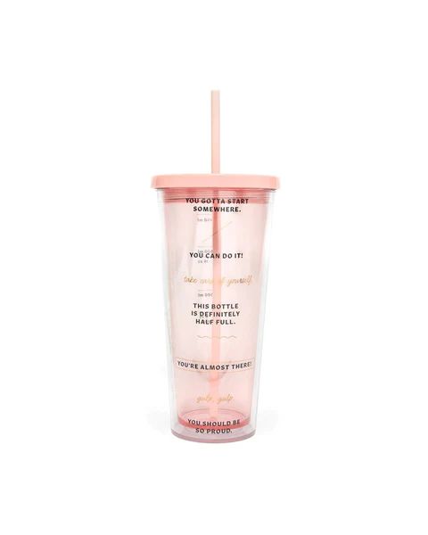 24 oz. Sip Sip Tumbler with Straw - Drinking Enough Water? | ban.do Designs, LLC