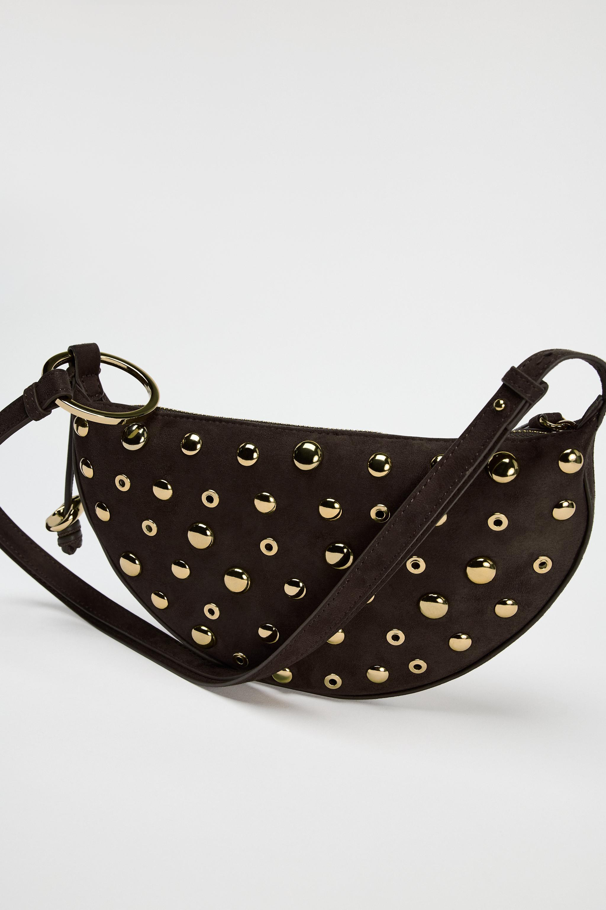 STUDDED SHOULDER BAG | Zara UK