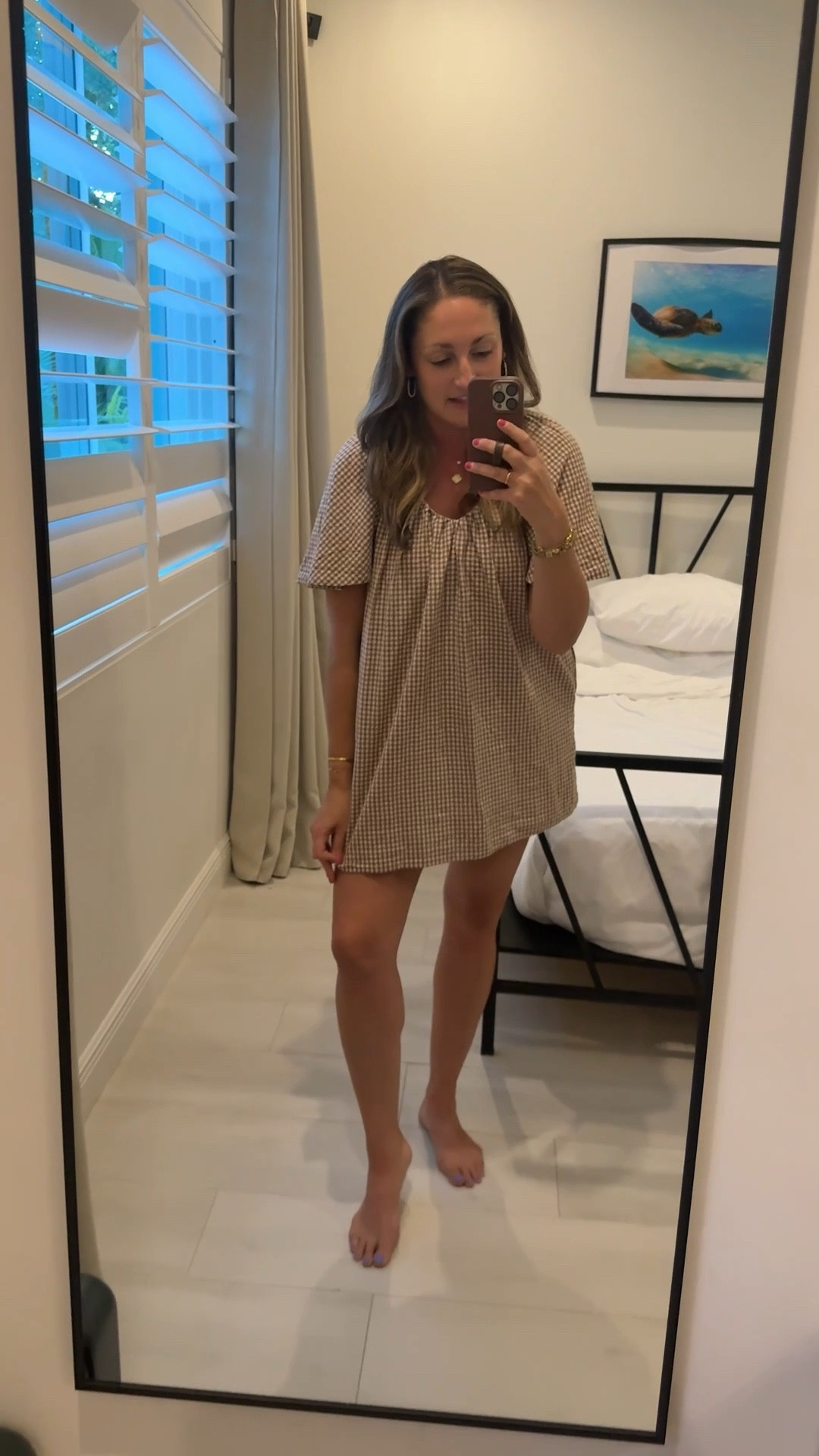 Heading out to dinner on the island and I’m wearing this cute gingham shift dress from Tuckernuck x Studio McGee, Schutz sandals and some fun jewelry! 

#LTKootd #LTKSaleAlert #LTKSeasonal