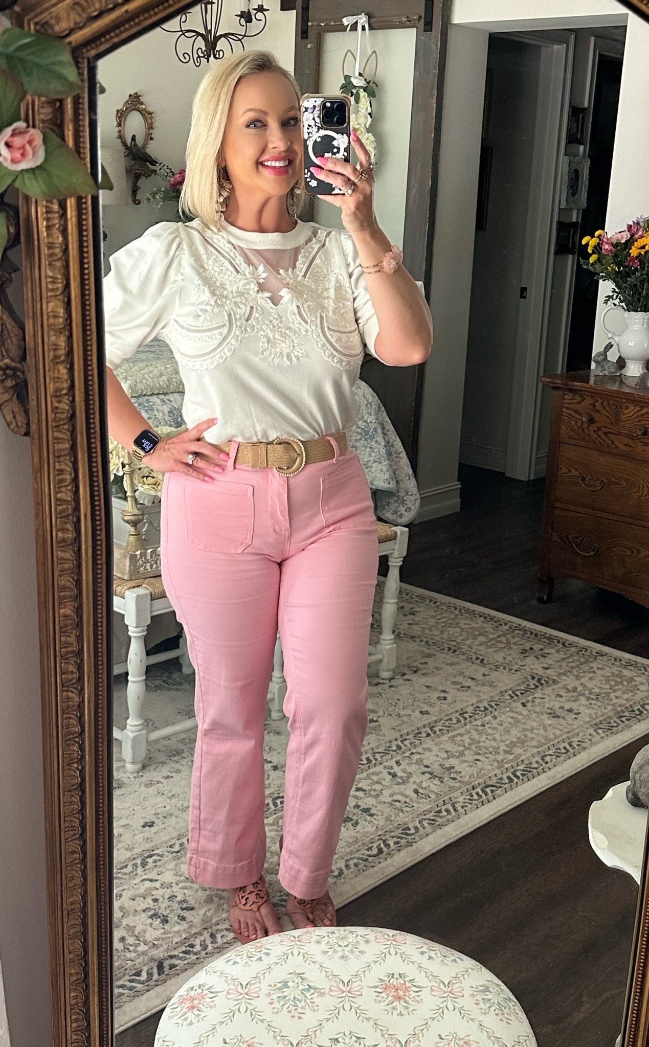 Spruce up your spring wardrobe with these cute pink lightweight jeans! 

#LTKSeasonal #LTKmomlife #LTKootd