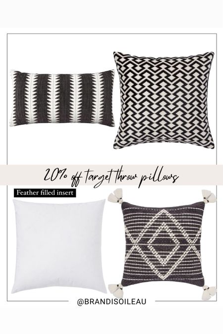 20% off throw pillows at target 

Black and white decor, home decor, throw pillows, target home style, target home, neutral home decor 

#LTKsalealert #LTKunder50 #LTKhome