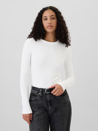 Ribbed Crewneck T-Shirt | Gap Factory