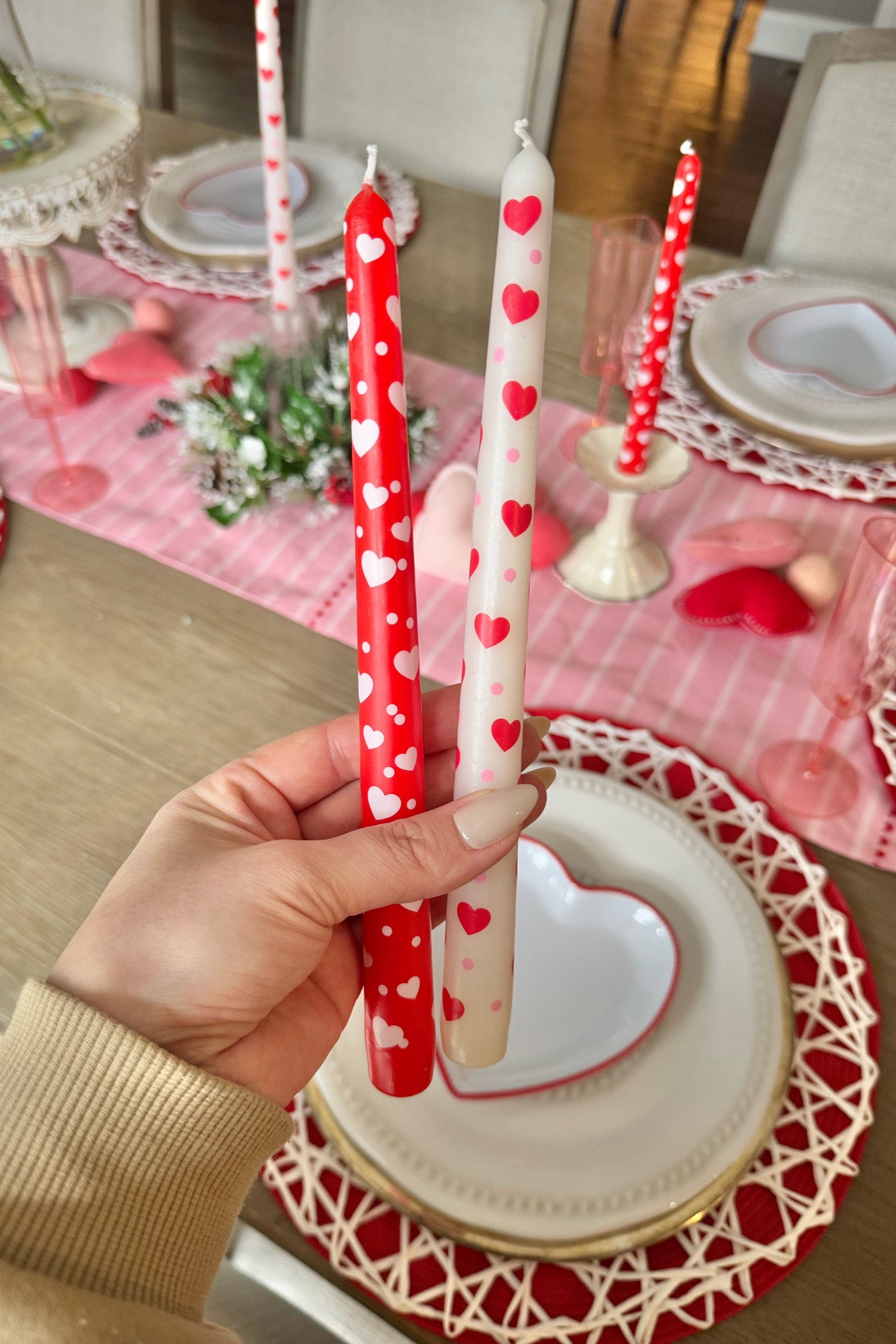 Valentine’s Day taper candles, pink taper candles, Valentine’s Day candles 

#LTKFindsUnder50 #LTKSeasonal #LTKHome