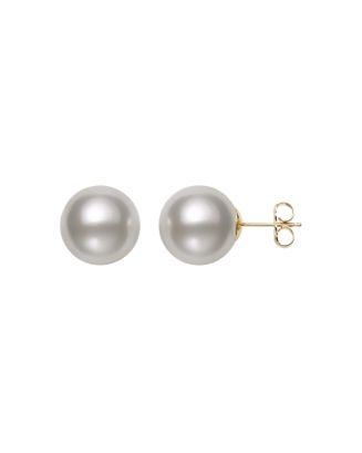 White South Sea Pearl Stud Earrings in 14K Yellow Gold - 100% Exclusive | Bloomingdale's (US)