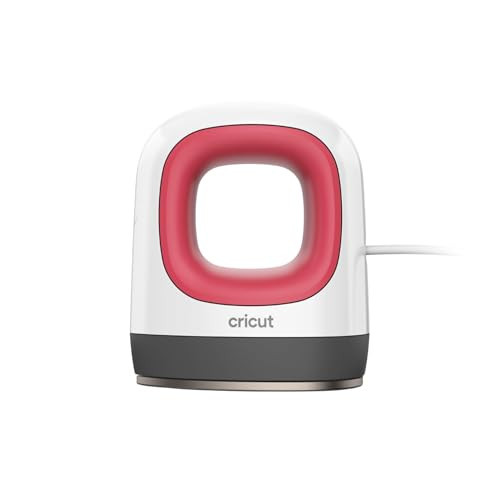 Cricut EasyPress Mini Heat Press for Pressing Small Objects Like Shoes, Stuffed Animals, Hats & More, 3 Heat Settings & Precision Tip, Ceramic-Coated Heat Plate, Compact & Lightweight, Raspberry | Amazon (US)