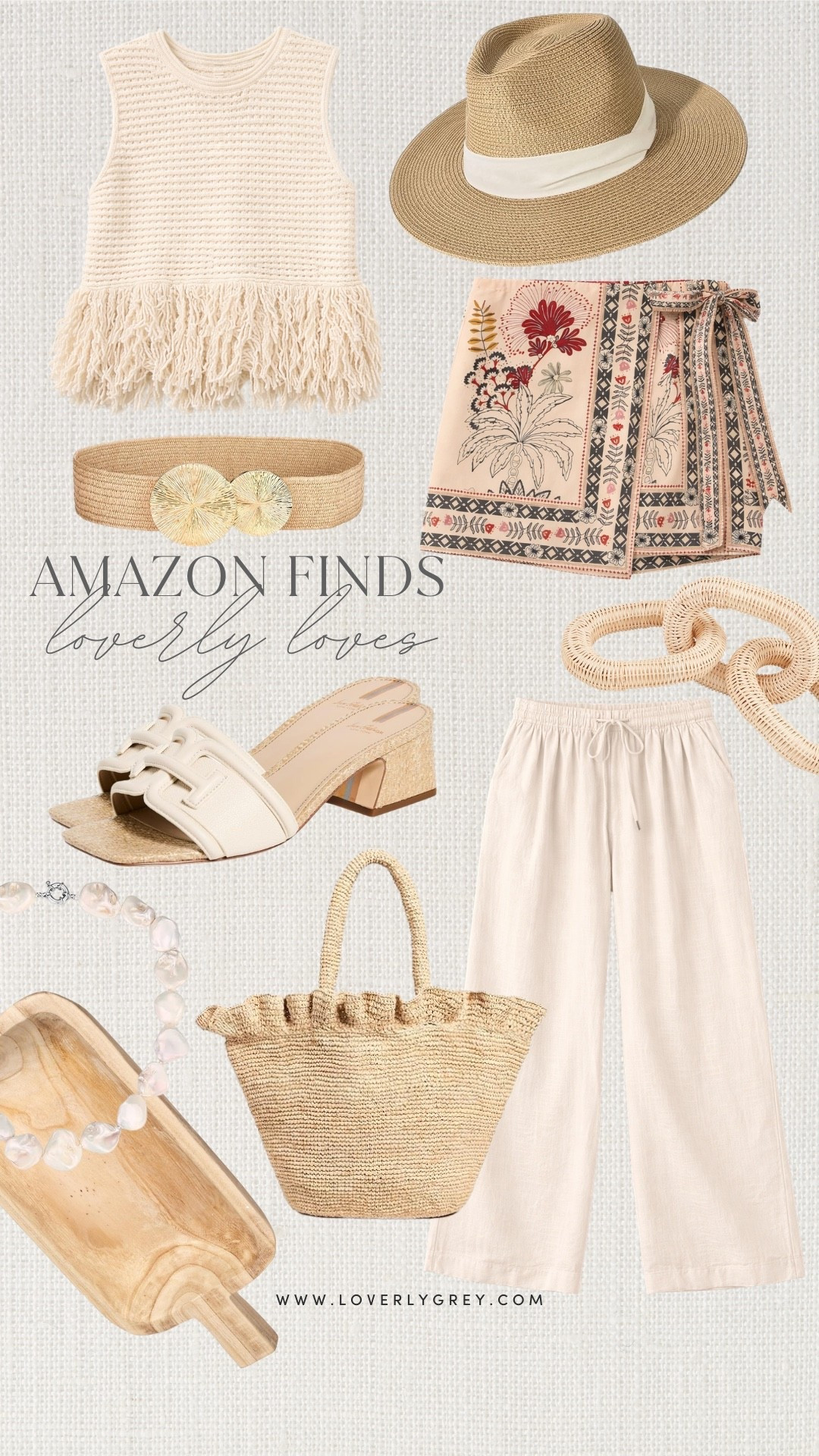 Amazon finds I’m currently loving! I recently got the crochet top with fringe detail and patterned skirt! It’s the perfect resort wear outfit styled with the raffia tote, pearl necklace, and cute heels!

#LTKSeasonal #LTKgrwm #LTKootd
