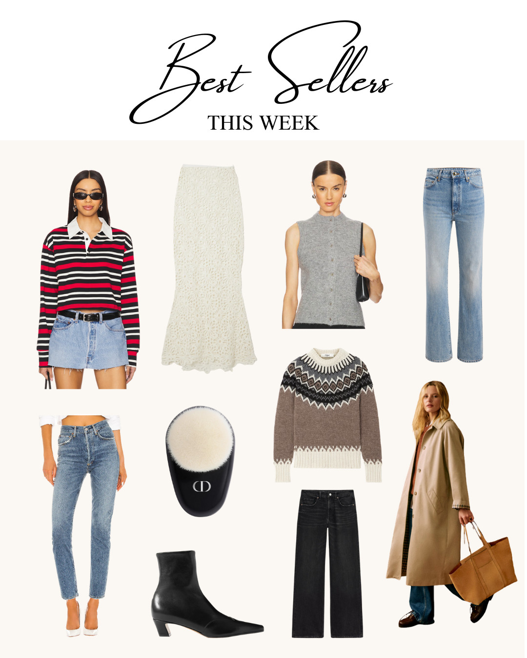 This week's best sellers!🤍 

 #LTKStyleTip #LTKBeauty #LTKShoeCrush