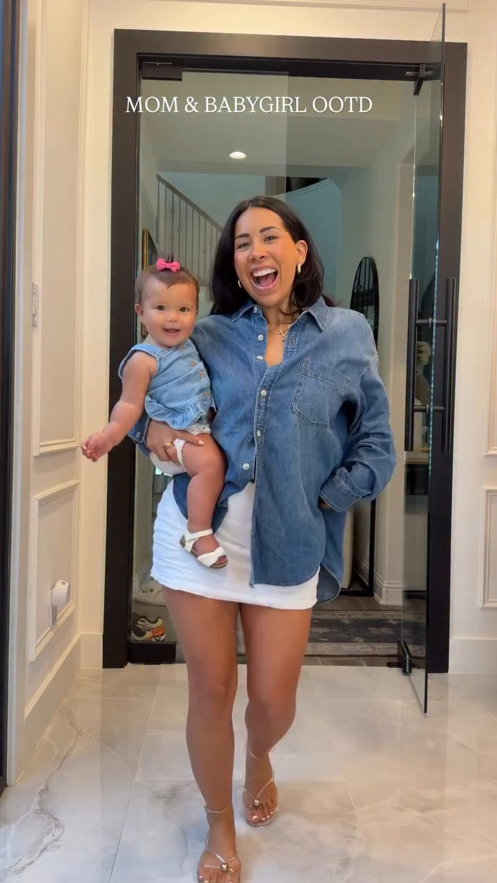 Favorite oversized denim shirt I have in 3 washes on sale right now👏 Exact skirt sold out- linked similar one I have from gap. 


Aritzia 
Abercrombie 
Linen skirt 
Summer ootd
#minime #momanddaughter #babygirl #girlmom #twin mamas girl, ootd, mom and daughter ootd, summer ootd, outfit inspo, everyday style, denim outfit

#LTKootd #LTKmomlife #LTKBaby