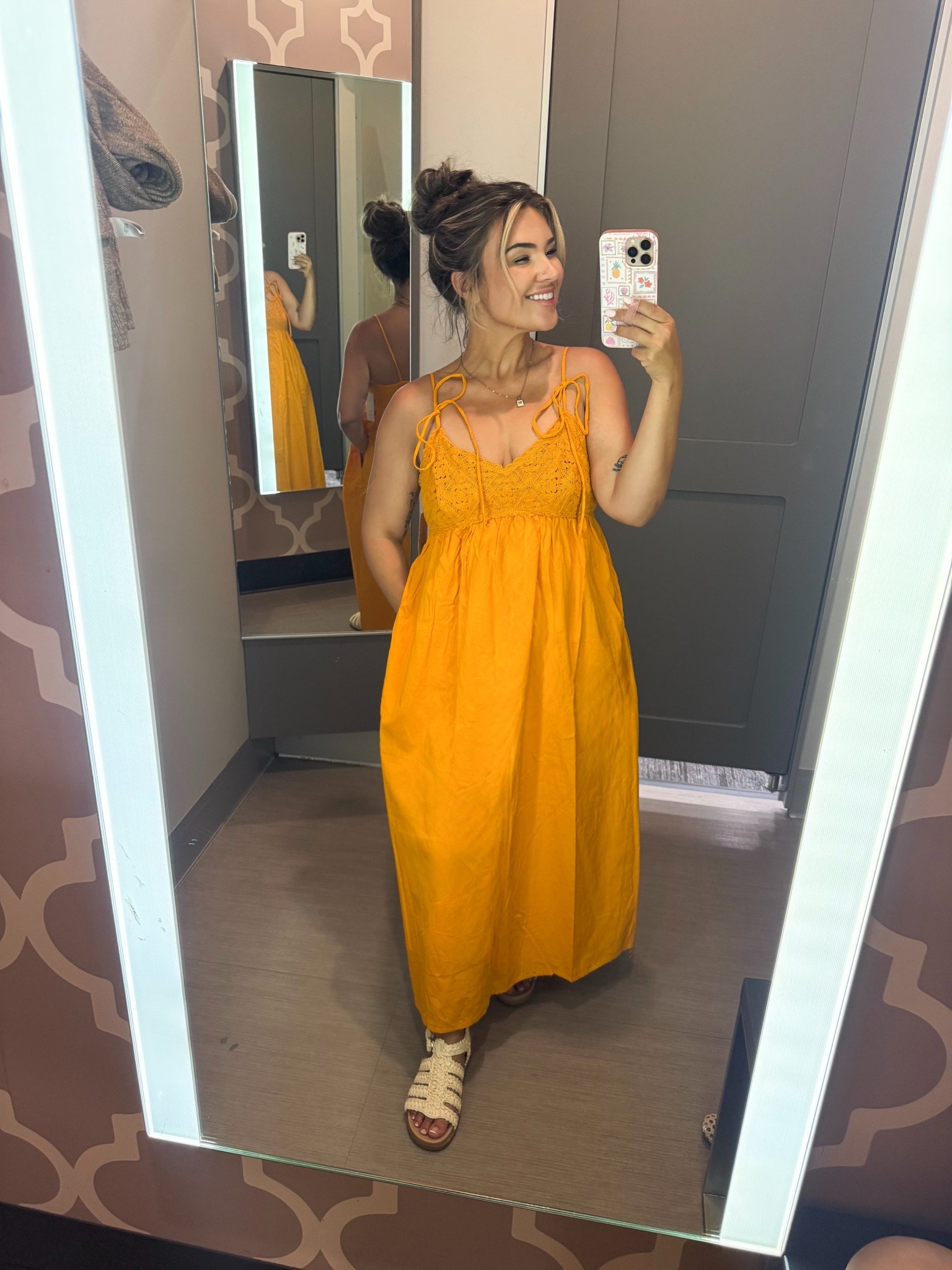 Such a pretty summer dress! Perfect for throwing on for a beach night dinner 

Wearing size medium

#LTKMidsize #LTKootd #LTKTravel