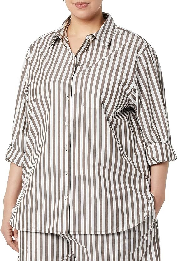 The Drop Women's Standard Kendra Loose Fit Long Shirt | Amazon (US)