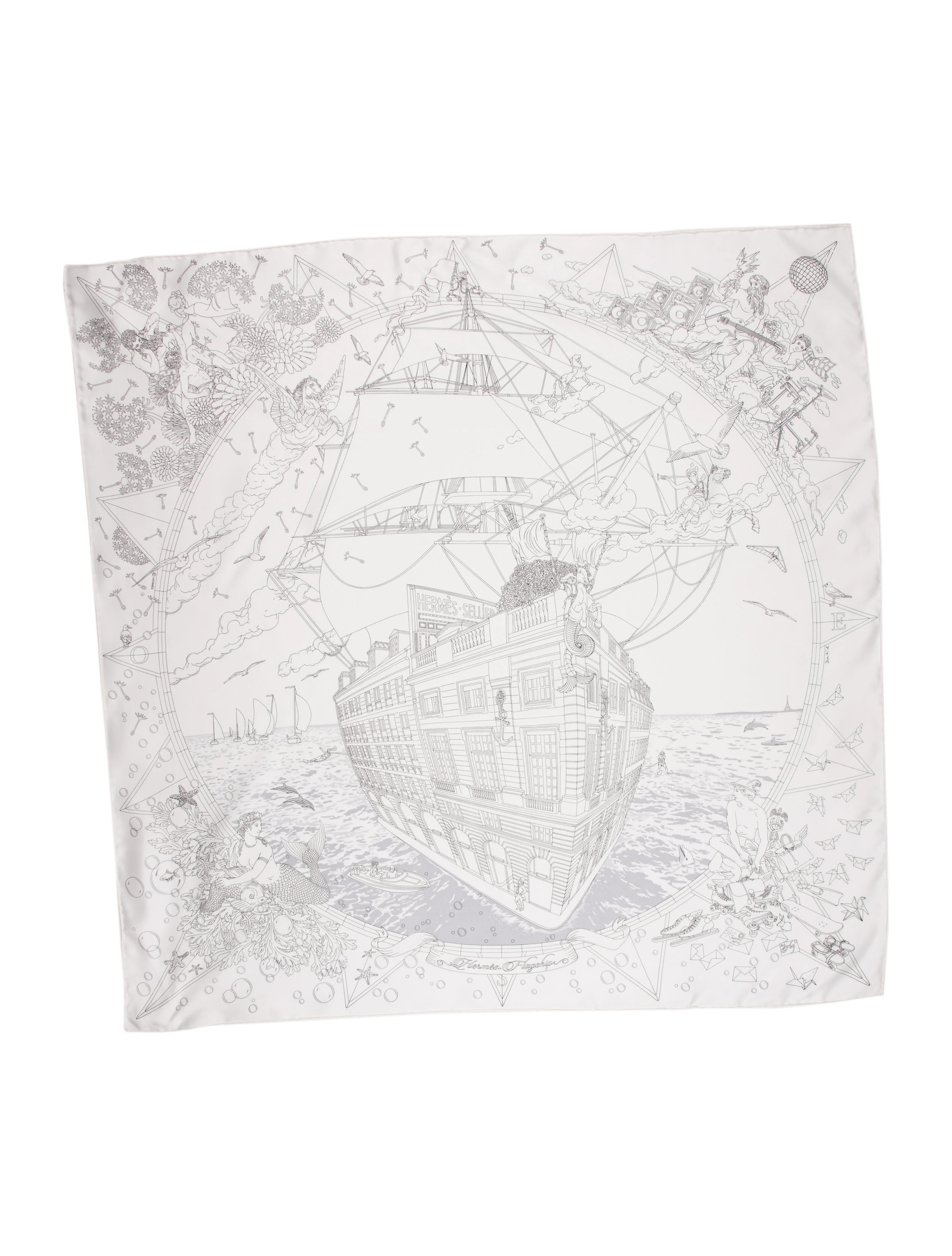 Flagship Silk Scarf w/ Tags | The RealReal