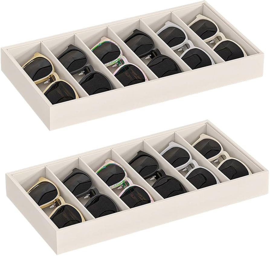 Sunglass Organizer Tray,Eyeglass Storage for Multiple Glasses,Jewelry and Sunglasses Drawer Organ... | Amazon (US)