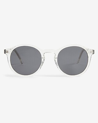 Clear Frame Round Sunglasses | Express