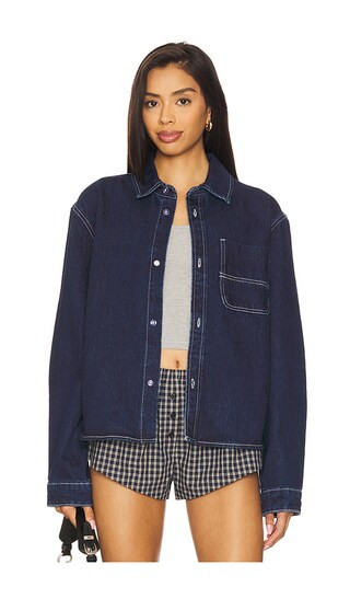 superdown Ember Jacket in Blue. - size L | Revolve Clothing (Global)