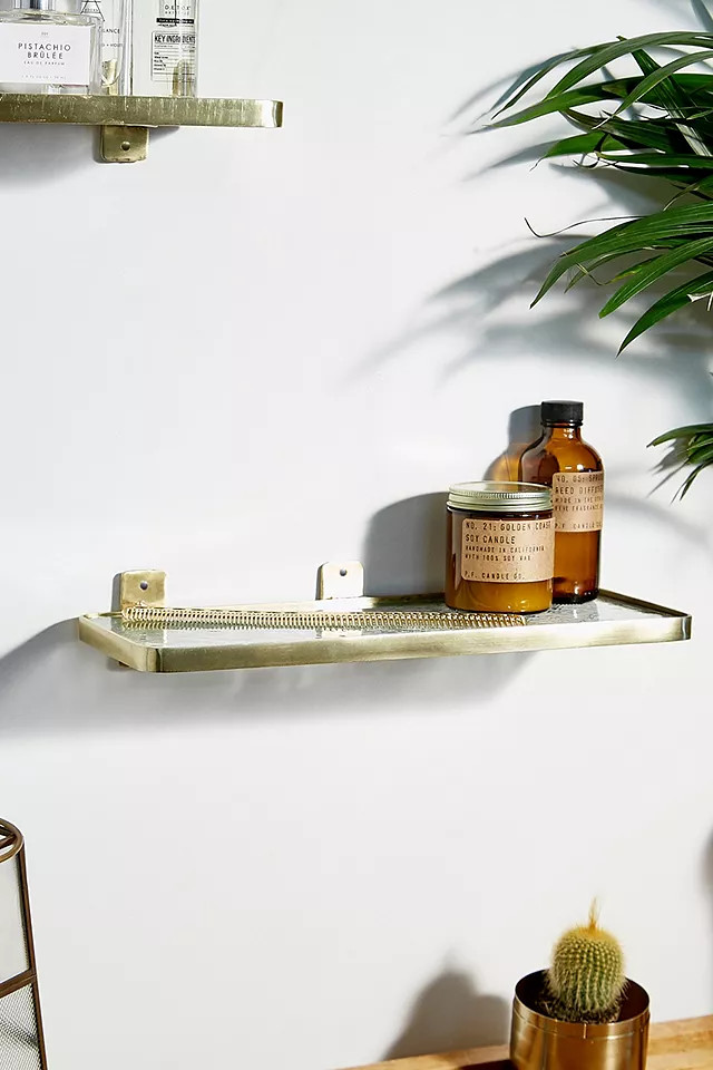 Large Embossed Glass Shelf | Urban Outfitters (EU)