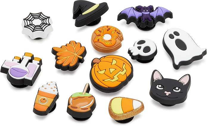 Crocs Jibbitz 13-Pack Halloween Shoe Charms | Jibbitz for Crocs, Spooky Halloween, One Size | Amazon (US)
