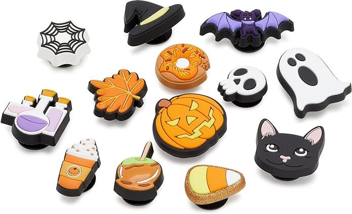 Crocs Jibbitz 13-Pack Halloween Shoe Charms | Jibbitz for Crocs, Spooky Halloween, One Size | Amazon (US)